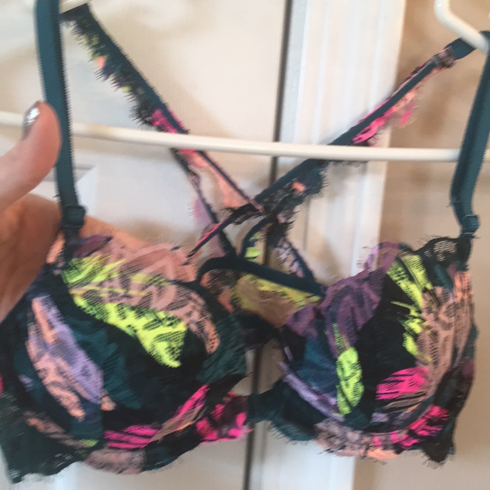 Pink bra